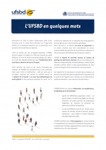 BROCHURE PRESENTATION miniature UFSBD EN QQ MOTS francais p1