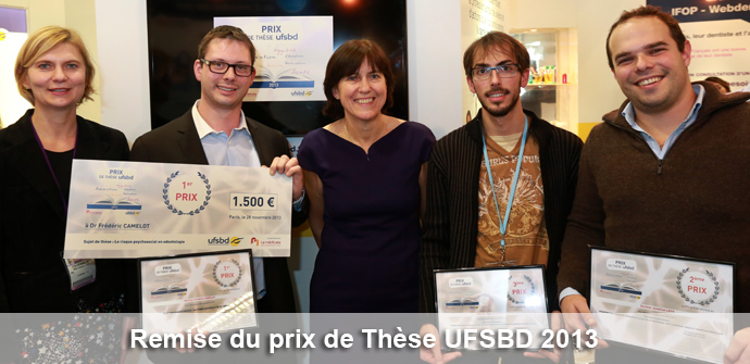 Remise du prix de Thèse UFSBD 2013