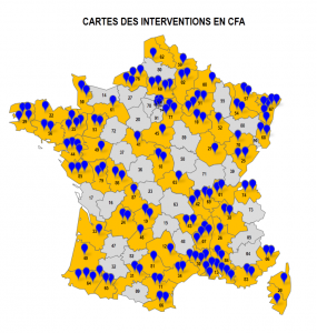 Carte interventions CFA